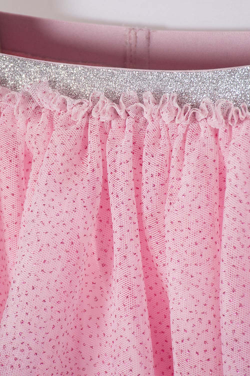 LITTLEMIC SHORT PINK SKIRT FOR GIRLS 2T TO 5T