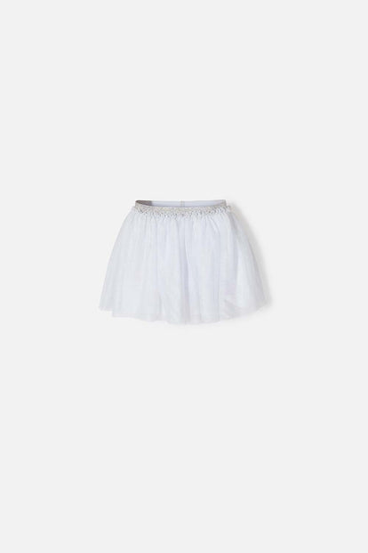 FALDA LITTLEMIC TIPO TUTÚ BLANCO PARA NIÑA 2T A 5T