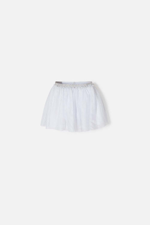 LITTLEMIC WHITE TUTU SKIRT FOR GIRLS 2T TO 5T