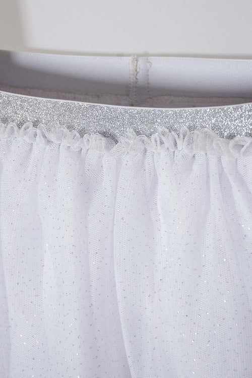 LITTLEMIC WHITE TUTU SKIRT FOR GIRLS 2T TO 5T