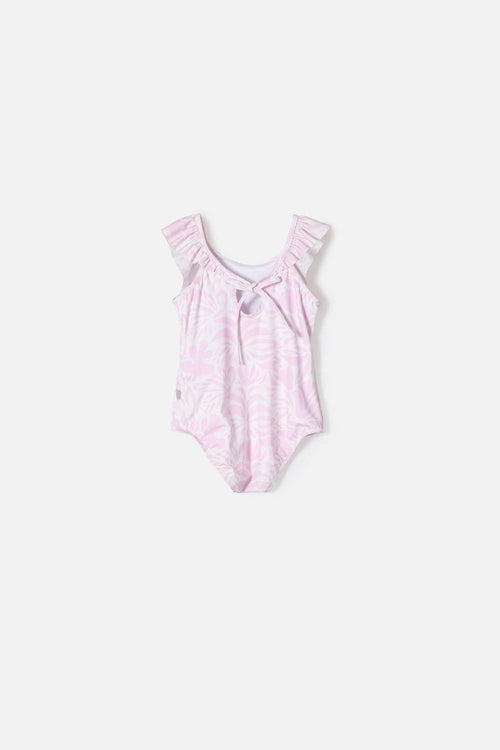 LITTLEMIC PINK GIRL'S SWIMSUIT 2T TO 5T