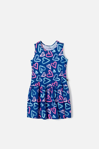 VESTIDO DE MIC MANGA SISA MULTICOLOR PARA NIÑA