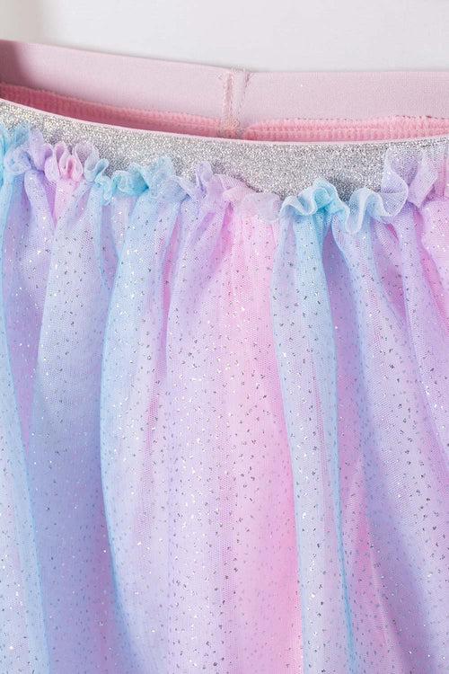 FALDA DE MIC EN TULL MULTICOLOR PARA NIÑA