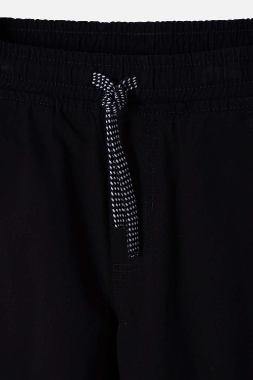 BOYS' BLACK DRAWSTRING FLEECE JOGGERS