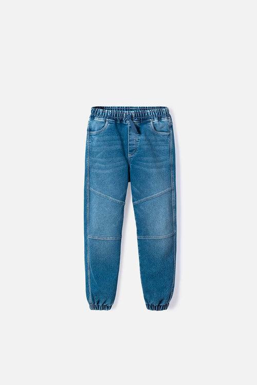 BLUE DRAWSTRING JOGGERS FOR BOYS