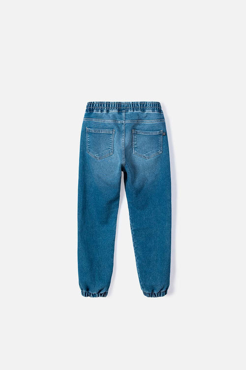 BLUE DRAWSTRING JOGGERS FOR BOYS
