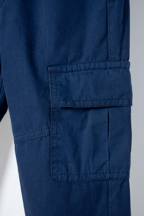 LITTLEMIC BLUE DRAWSTRING JOGGERS FOR BOYS 2T TO 5T