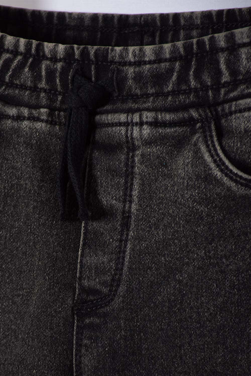 LITTLEMIC JOGGER WITH POCKETS BLACK FOR BOYS 2T TO 5T