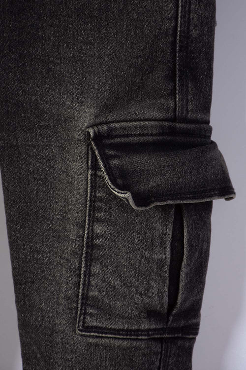 LITTLEMIC JOGGER WITH POCKETS BLACK FOR BOYS 2T TO 5T