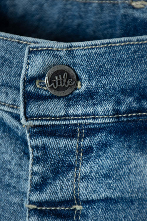LITTLEMIC DARK BLUE JEANS FOR BOYS 2T TO 5T