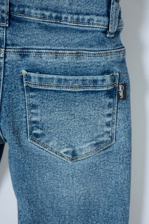 LITTLEMIC DARK BLUE JEANS FOR BOYS 2T TO 5T