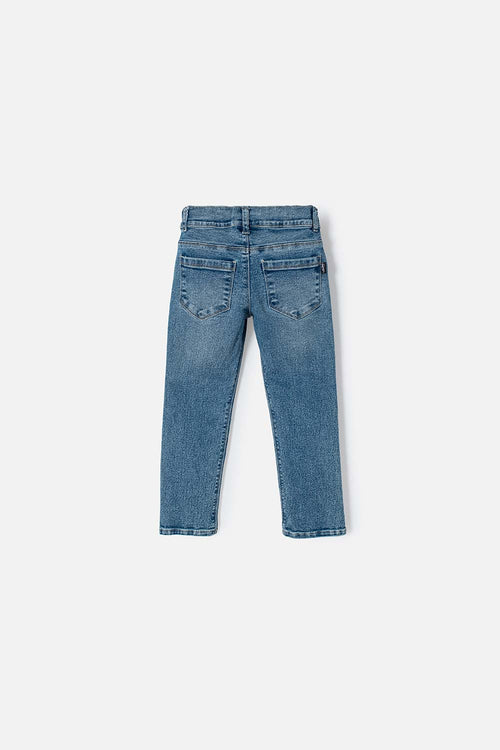 LITTLEMIC DARK BLUE JEANS FOR BOYS 2T TO 5T