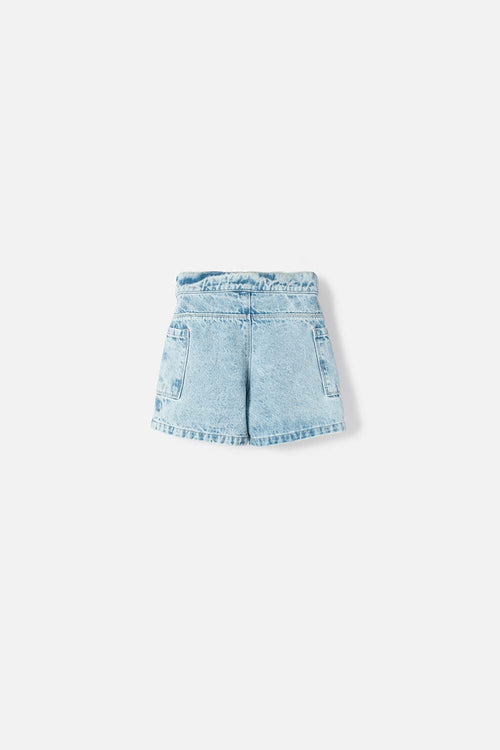 LITTLEMIC BLUE DENIM SKIRT FOR GIRLS 2T TO 5T