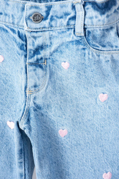 LITTLEMIC BLUE JEANS FOR GIRLS 2T TO 5T
