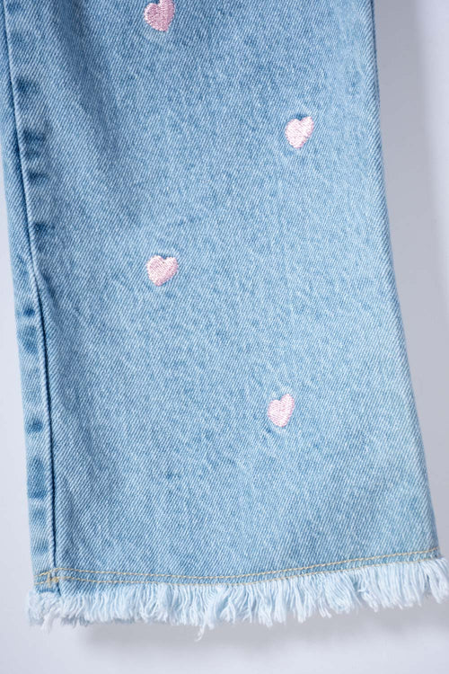 LITTLEMIC BLUE JEANS FOR GIRLS 2T TO 5T