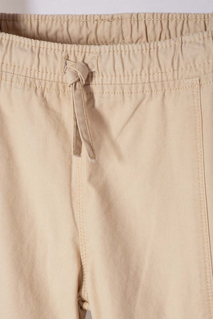 JOGGER DE LITTLEMIC CON CORDÓN CAQUI PARA NIÑA 2T A 5T