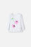 CAMISETA LITTLEMIC BLANCA MANGA LARGA PARA NIÑA 2T A 5T