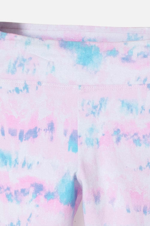 PACK X2 MIC MULTICOLOR GIRLS' LEGGINGS 2T TO 5T