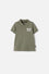 CAMISETA TIPO POLO DE LITTLEMIC VERDE PARA NIÑO 2T A 5T