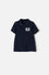 CAMISETA TIPO POLO DE MIC AZUL PARA NIÑO 2T A 5T