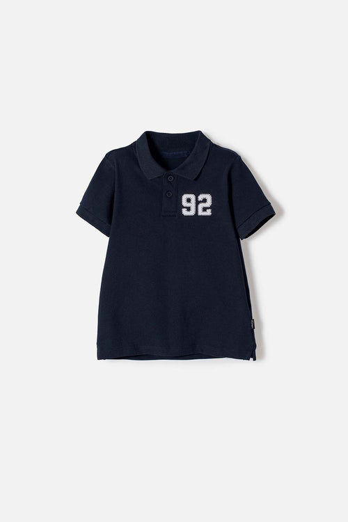 MIC BLUE POLO SHIRT FOR BOYS 2T TO 5T