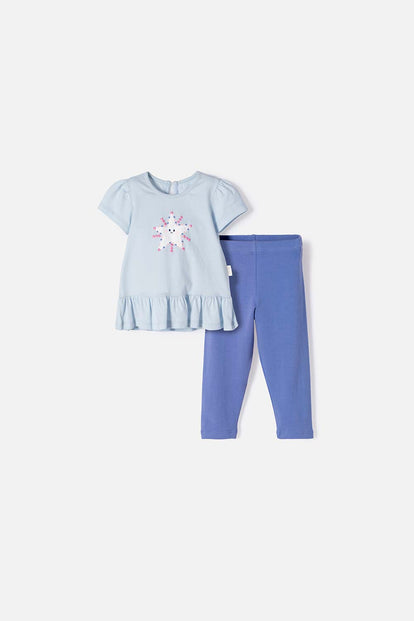 CONJUNTO LITTLEMIC MULTICOLOR DE PANTALÓN LARGO PARA BEBÉ NIÑA