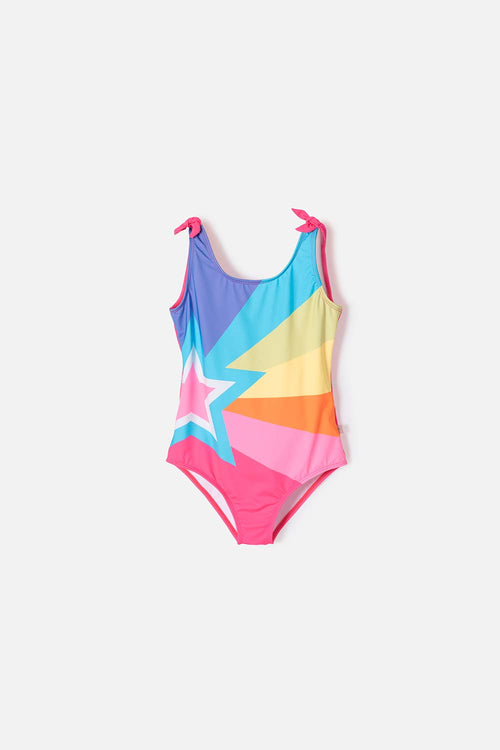 THE POWERPUFF GIRLS MULTICOLOR SLEEVELESS SWIMSUIT FOR GIRL