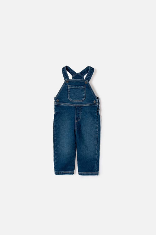 LITTLEMIC BLUE DENIM OVERALL FOR BABY UNISEX