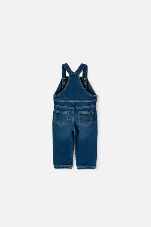 LITTLEMIC BLUE DENIM OVERALL FOR BABY UNISEX