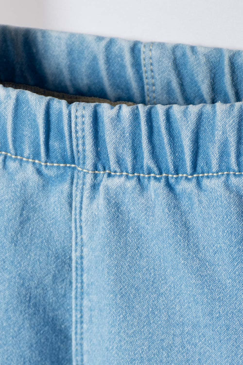 LITTLEMIC JOGGER ELASTIC WAIST BLUE FOR BABY GIRL