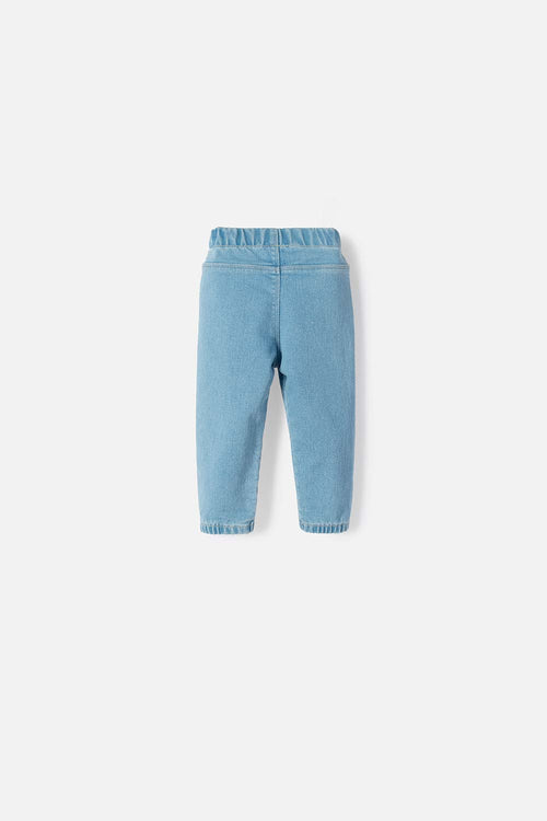 LITTLEMIC JOGGER ELASTIC WAIST BLUE FOR BABY GIRL