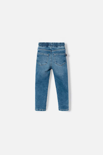 JOGGER DE LITTLEMIC CON CORDÓN AZUL PARA NIÑO 2T A 5T
