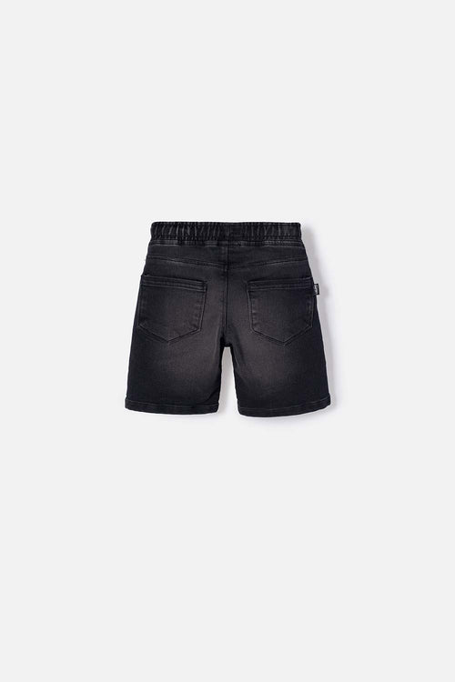 LITTLEMIC BERMUDA SHORTS WITH BLACK DRAWSTRING FOR BOYS 2T TO 5T