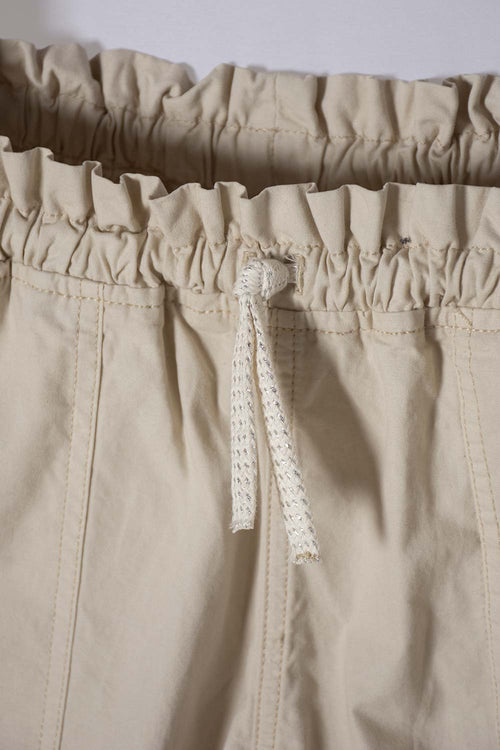 GIRLS' KHAKI DRAWCORD SHORTS