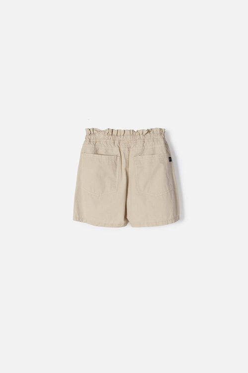 GIRLS' KHAKI DRAWCORD SHORTS