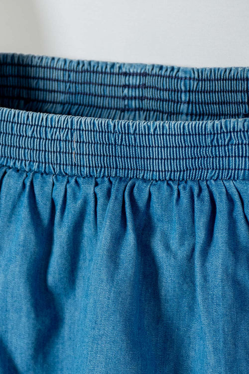 LITTLEMIC SKIRT WITH BLUE BOLERO FOR GIRLS 2T TO 5T