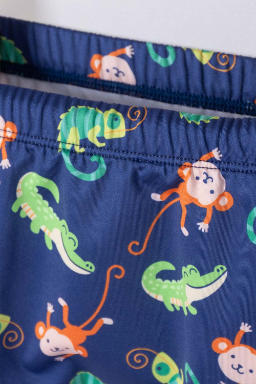 LITTLEMIC MULTICOLOR BABY BOY SWIMSUIT SET