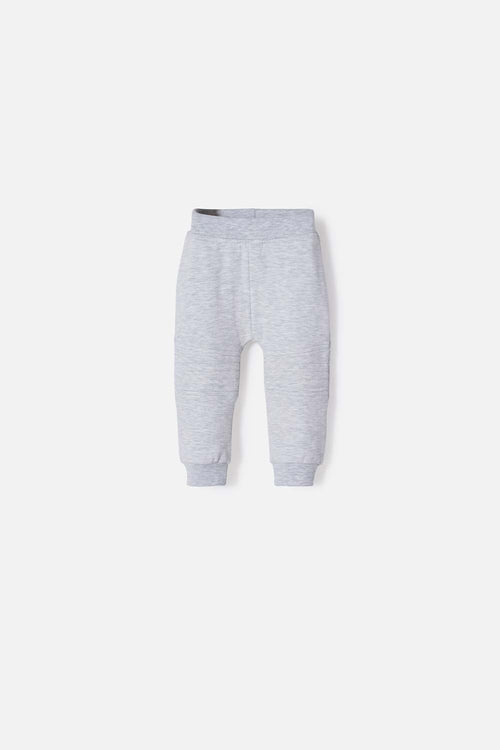 LITTLEMIC GRAY JOGGERS FOR BABY BOYS