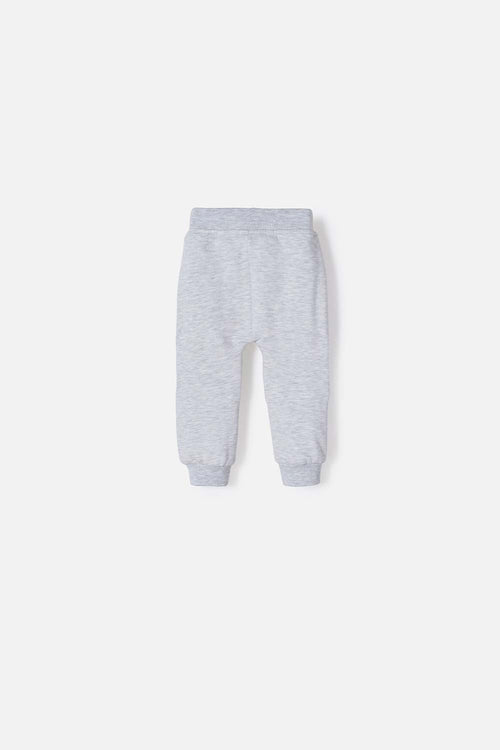 LITTLEMIC GRAY JOGGERS FOR BABY BOYS
