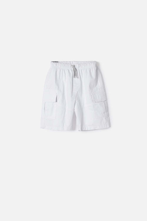 BERMUDA DE MIC CON CORDÓN BLANCO PARA NIÑO
