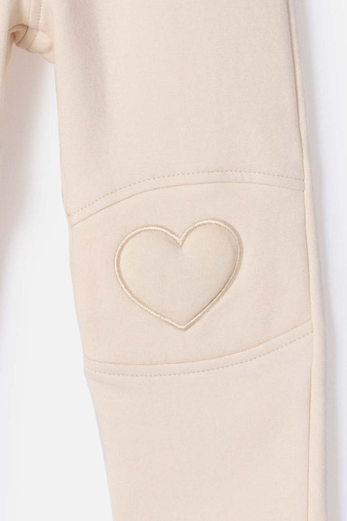 LITTLEMIC JOGGERS WITH ALMOND DRAWSTRING FOR GIRLS 2T TO 5T