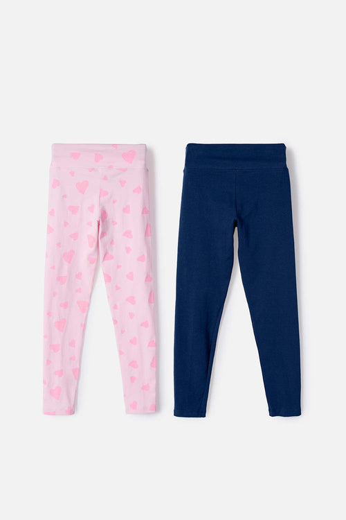 2-PACK MULTICOLOR MIC LEGGINGS FOR GIRLS