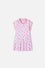 VESTIDO DE LITTLEMIC MANGA CORTA ROSADO PARA NIÑA 2T A 5T