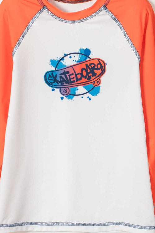 MIC LONG-SLEEVED SWIM SHIRT FOR BOYS