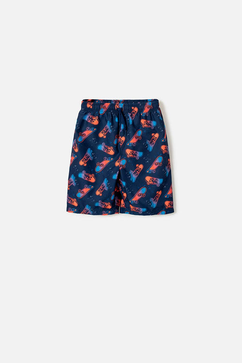 BOY'S MIC SWIM TRUNKS WITH DRAWSTRING