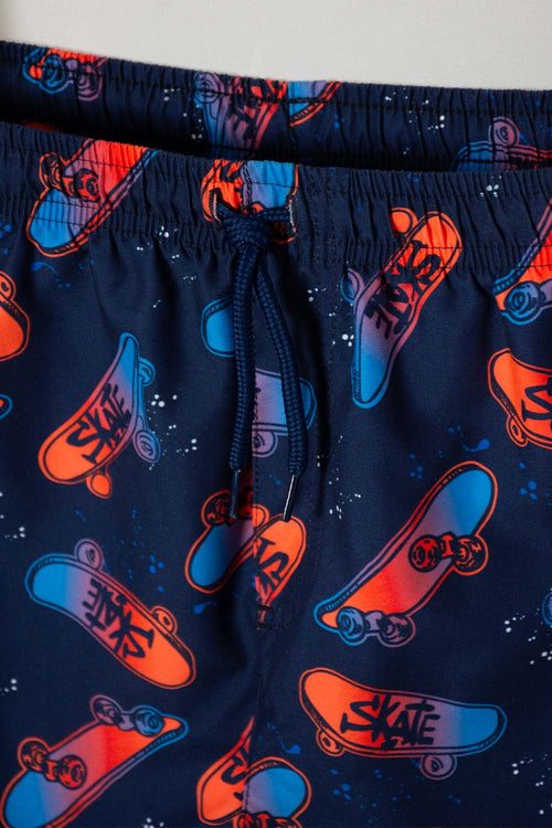 BOY'S MIC SWIM TRUNKS WITH DRAWSTRING