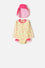 VESTIDO DE BAÑO DE LITTLEMIC CON GORRO MULTICOLOR PARA BEBÉ NIÑA