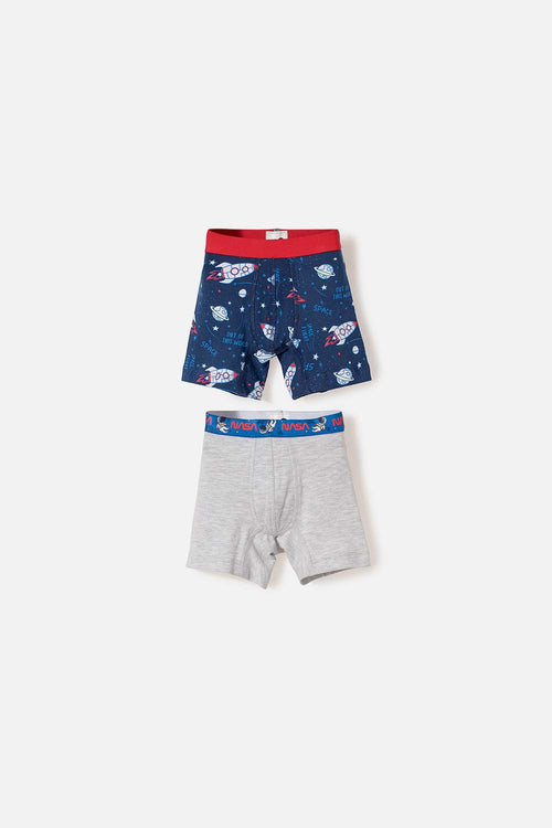 2-PACK NASA MULTICOLOR BOXERS FOR BOYS 2T TO 5T