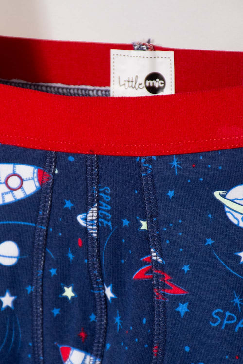 2-PACK NASA MULTICOLOR BOXERS FOR BOYS 2T TO 5T