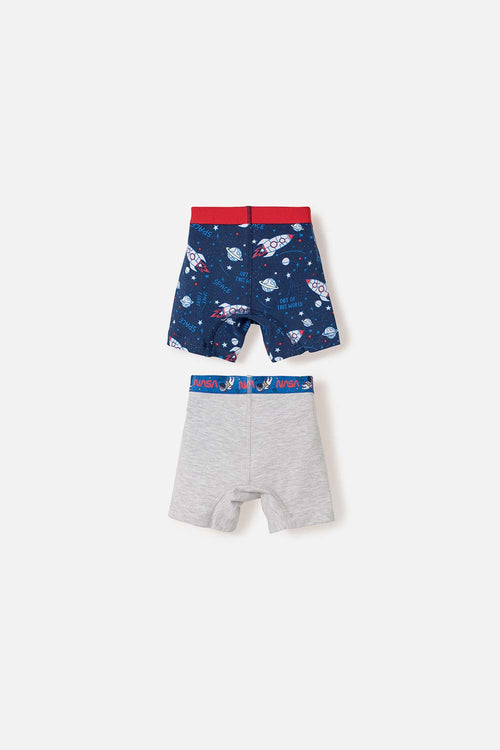 2-PACK NASA MULTICOLOR BOXERS FOR BOYS 2T TO 5T